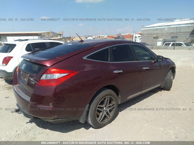 5J6TF1H51CL005397 - 2012 HONDA CROSSTOUR EXL MAROON photo 4