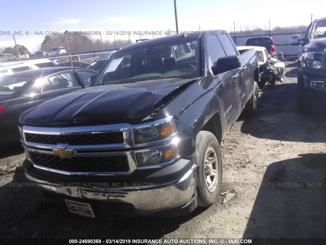 1GCRCPEH0EZ332187 - 2014 CHEVROLET SILVERADO C1500 BLACK photo 2