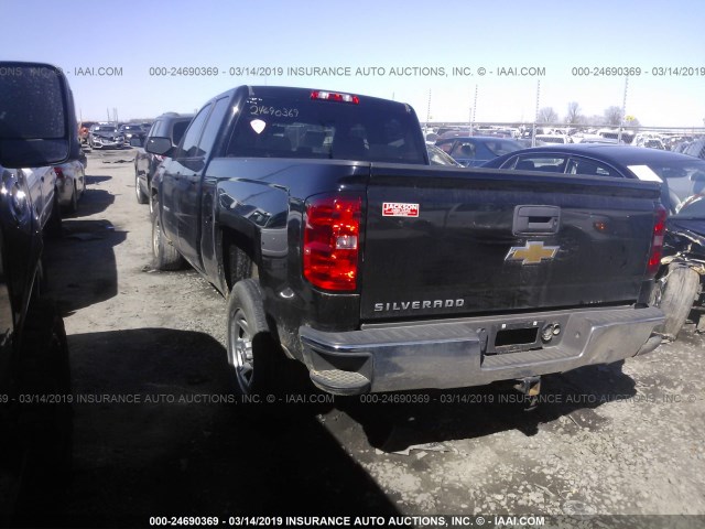 1GCRCPEH0EZ332187 - 2014 CHEVROLET SILVERADO C1500 BLACK photo 3