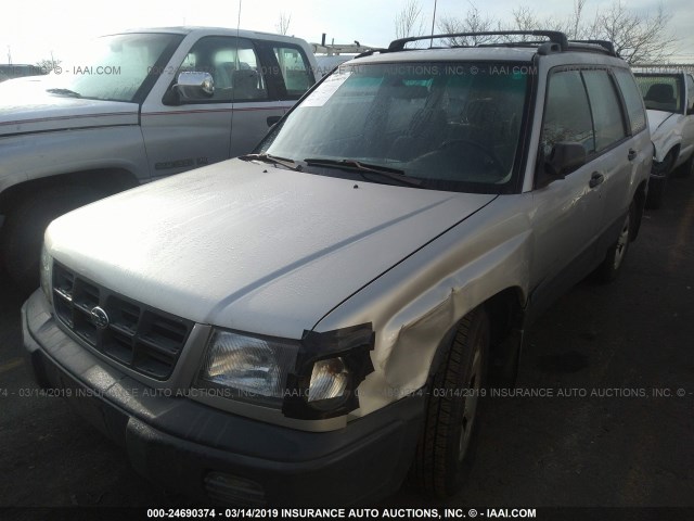 JF1SF6357YG730191 - 2000 SUBARU FORESTER L SILVER photo 2