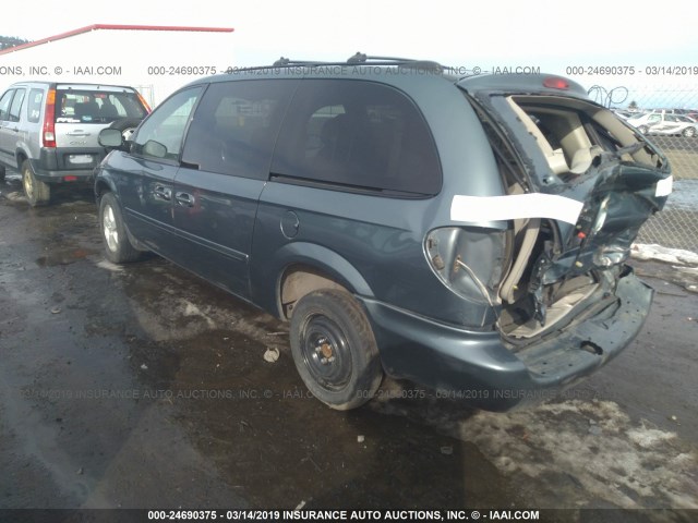 2D4GP44L16R694267 - 2006 DODGE GRAND CARAVAN SXT BLUE photo 3