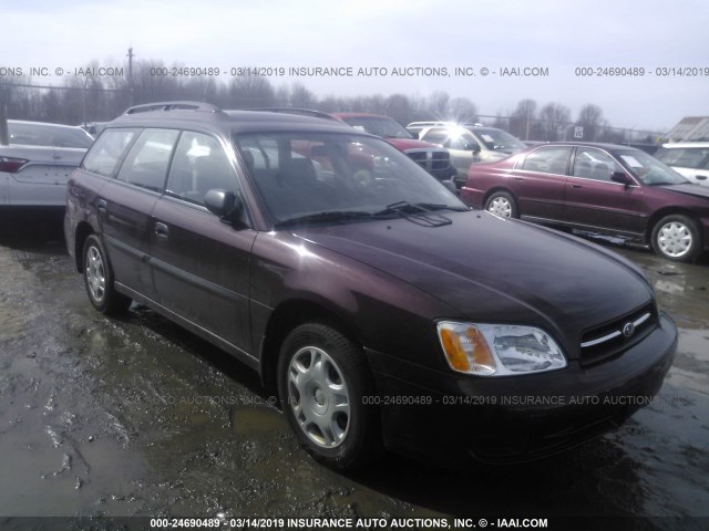 4S3BH635217310770 - 2001 SUBARU LEGACY L MAROON photo 1