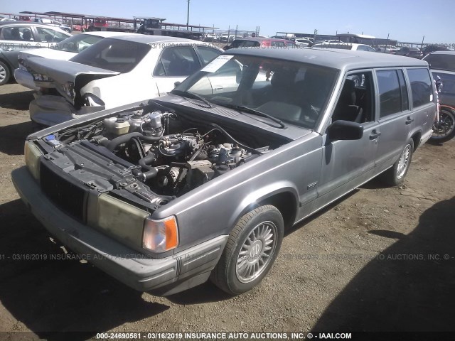 YV1FW8719N2361626 - 1992 VOLVO 740 GRAY photo 2