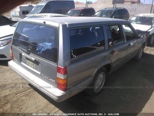 YV1FW8719N2361626 - 1992 VOLVO 740 GRAY photo 4