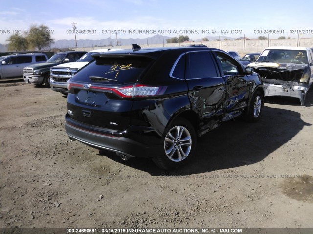 2FMPK3J89HBC65634 - 2017 FORD EDGE SEL BLACK photo 4