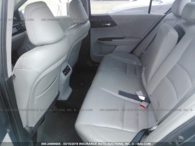 1HGCR2F87DA053405 - 2013 HONDA ACCORD GRAY photo 8