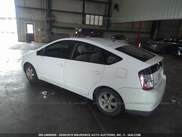 JTDKB22U853070026 - 2005 TOYOTA PRIUS WHITE photo 3