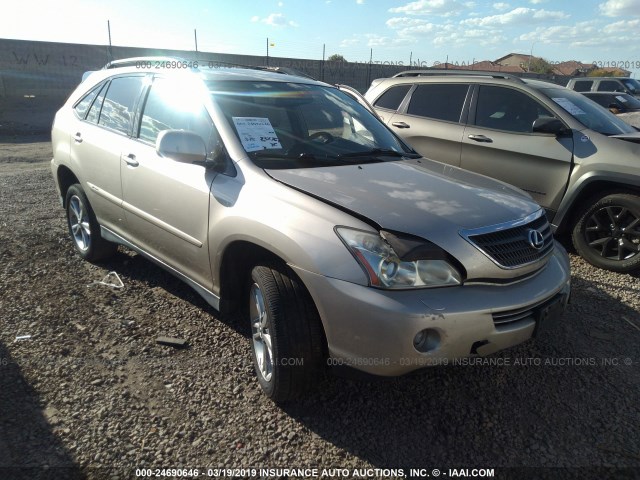 JTJHW31U272019035 - 2007 LEXUS RX 400H TAN photo 1