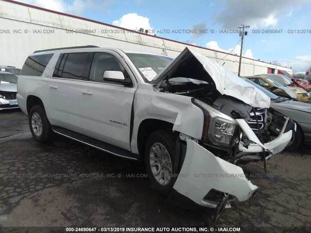 1GKS2FKC4HR196419 - 2017 GMC YUKON XL K1500 SLE WHITE photo 1