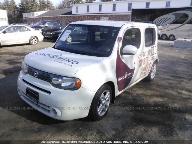 JN8AZ28R99T105497 - 2009 NISSAN CUBE S/SL WHITE photo 2