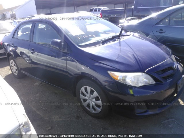 2T1BU4EE7BC536686 - 2011 TOYOTA COROLLA S/LE BLUE photo 1