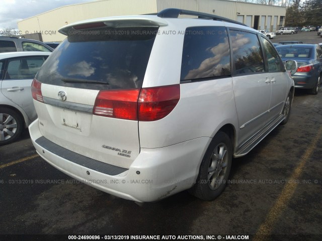 5TDZA22C14S184035 - 2004 TOYOTA SIENNA XLE/XLE LIMITED WHITE photo 4