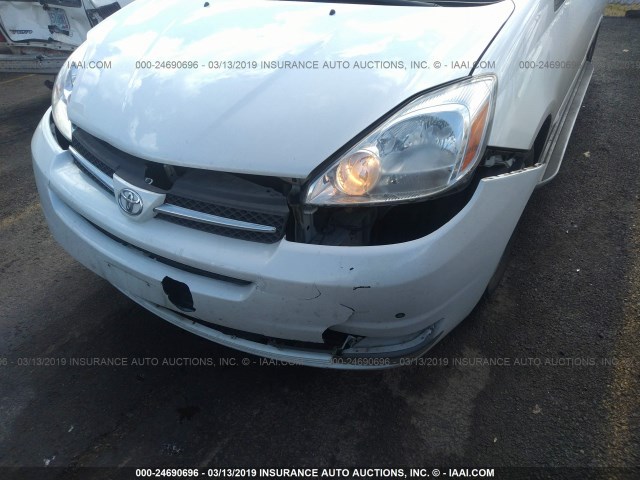 5TDZA22C14S184035 - 2004 TOYOTA SIENNA XLE/XLE LIMITED WHITE photo 6