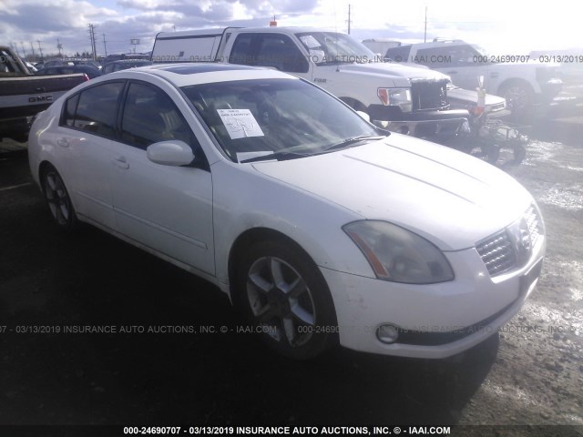 1N4BA41E64C816812 - 2004 NISSAN MAXIMA SE/SL WHITE photo 1