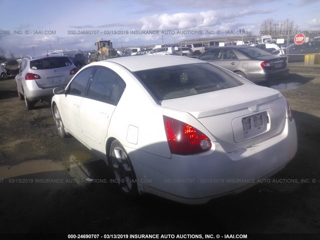 1N4BA41E64C816812 - 2004 NISSAN MAXIMA SE/SL WHITE photo 3