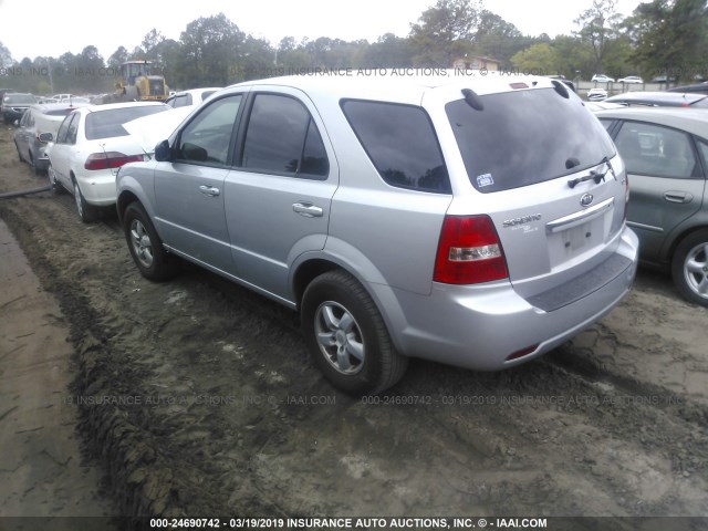 KNDJD736875680339 - 2007 KIA SORENTO EX/LX SILVER photo 3