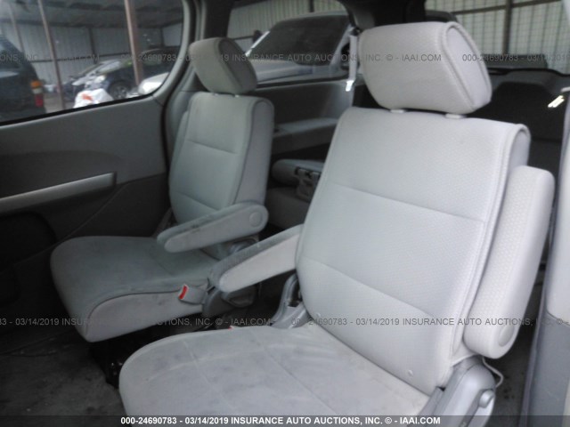 5N1BV28U99N100865 - 2009 NISSAN QUEST S/SE/SL GRAY photo 8