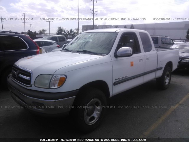 5TBRN34121S165052 - 2001 TOYOTA TUNDRA ACCESS CAB SR5 WHITE photo 2