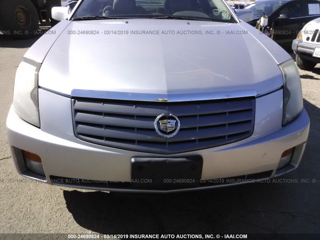 1G6DP567350106080 - 2005 CADILLAC CTS HI FEATURE V6 SILVER photo 6