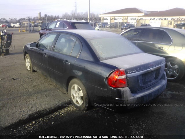 1G1ZT52835F339945 - 2005 CHEVROLET MALIBU LS 蓝色 照片 3