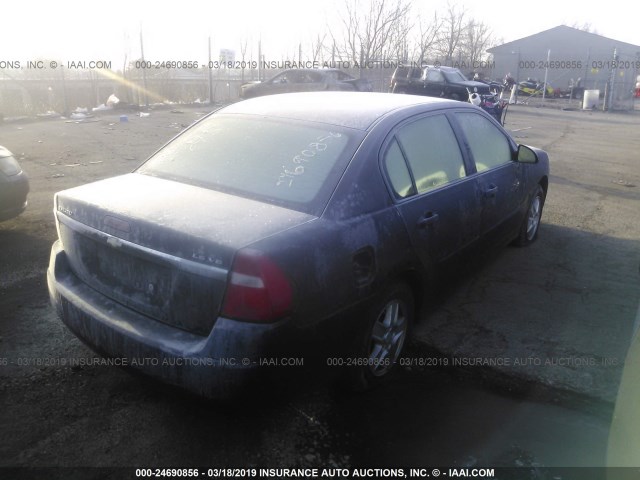 1G1ZT52835F339945 - 2005 CHEVROLET MALIBU LS 蓝色 照片 4