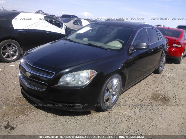 1G1ZB5E00CF184275 - 2012 CHEVROLET MALIBU LS BLACK photo 2
