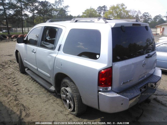 5N1BA08A77N720021 - 2007 NISSAN ARMADA SE/LE SILVER photo 3