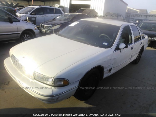 1G1BL53E8PR141627 - 1993 CHEVROLET CAPRICE CLASSIC WHITE photo 2