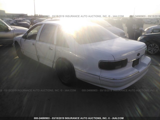 1G1BL53E8PR141627 - 1993 CHEVROLET CAPRICE CLASSIC WHITE photo 3