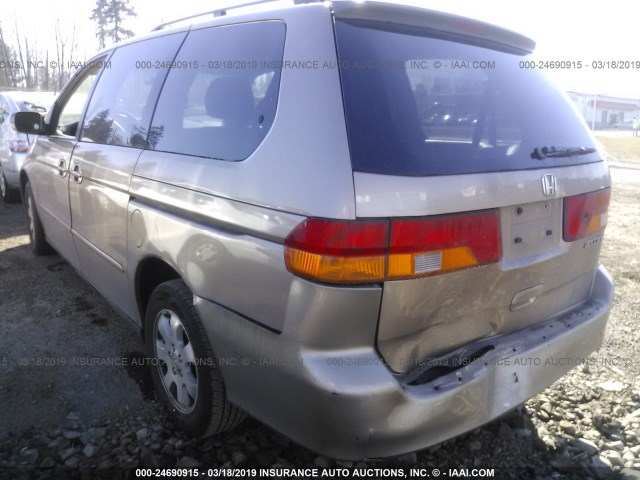 5FNRL18923B065106 - 2003 HONDA ODYSSEY EXL TAN photo 3