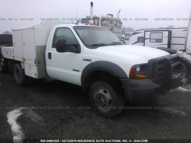 1FDXF47P65EB57576 - 2005 FORD F450 SUPER DUTY WHITE photo 1