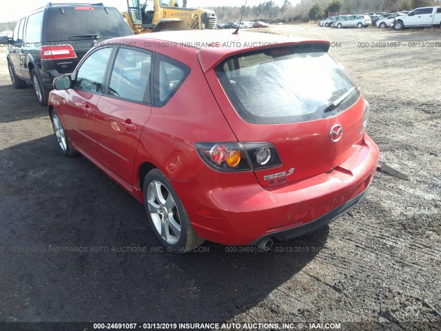 JM1BK343X41105783 - 2004 MAZDA 3 HATCHBACK RED photo 3