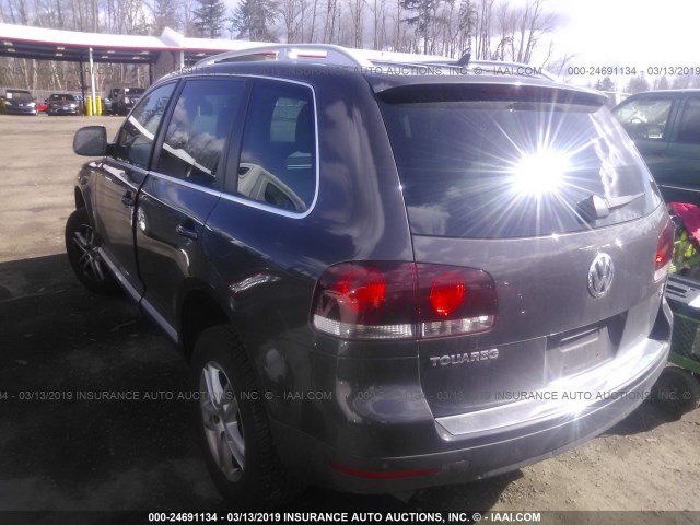 WVGBE77L38D001193 - 2008 VOLKSWAGEN TOUAREG 2 V6 GRAY photo 3