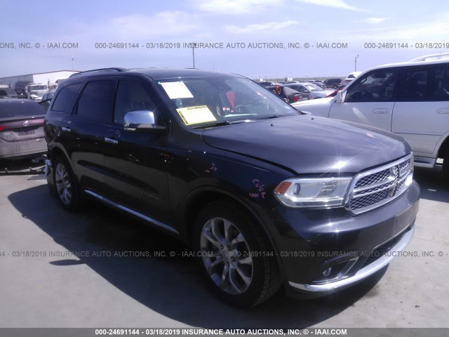 1C4RDHEG7GC330856 - 2016 DODGE DURANGO CITADEL BLACK photo 1