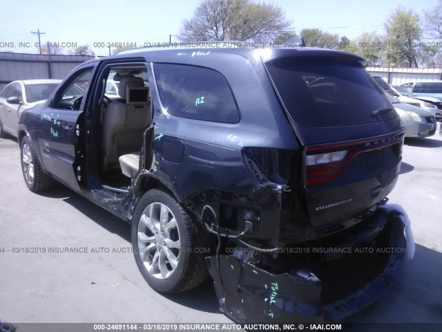 1C4RDHEG7GC330856 - 2016 DODGE DURANGO CITADEL BLACK photo 3