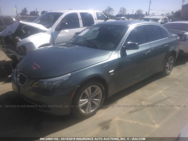 WBANV1C50AC157593 - 2010 BMW 528 XI BLUE photo 2