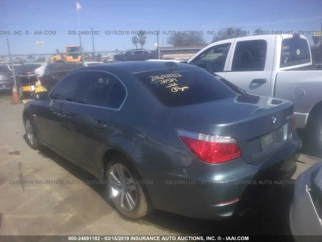 WBANV1C50AC157593 - 2010 BMW 528 XI BLUE photo 3