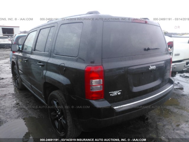 1C4NJPFB6CD698647 - 2012 JEEP PATRIOT LATITUDE BLACK photo 3