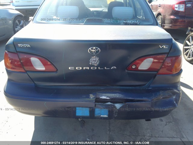 1NXBR12E6WZ103837 - 1998 TOYOTA COROLLA VE/CE/LE 蓝色 照片 6