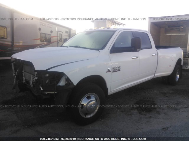 3C63RPHL2EG191005 - 2014 RAM 3500 SLT WHITE photo 2