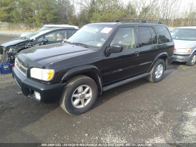 JN8AR07Y3YW434867 - 2000 NISSAN PATHFINDER LE/SE/XE BLACK photo 2