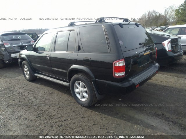 JN8AR07Y3YW434867 - 2000 NISSAN PATHFINDER LE/SE/XE BLACK photo 3