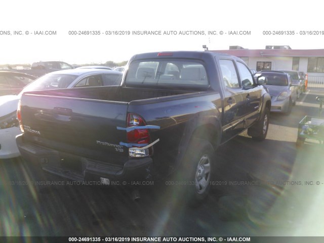 5TEJU62N97Z391096 - 2007 TOYOTA TACOMA DOUBLE CAB PRERUNNER Dark Blue photo 4
