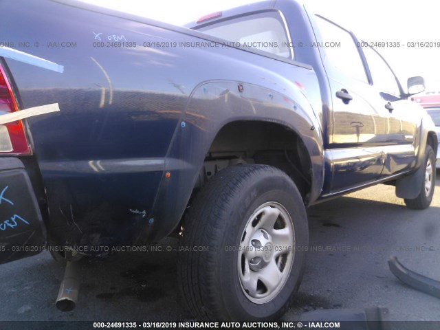 5TEJU62N97Z391096 - 2007 TOYOTA TACOMA DOUBLE CAB PRERUNNER Dark Blue photo 6