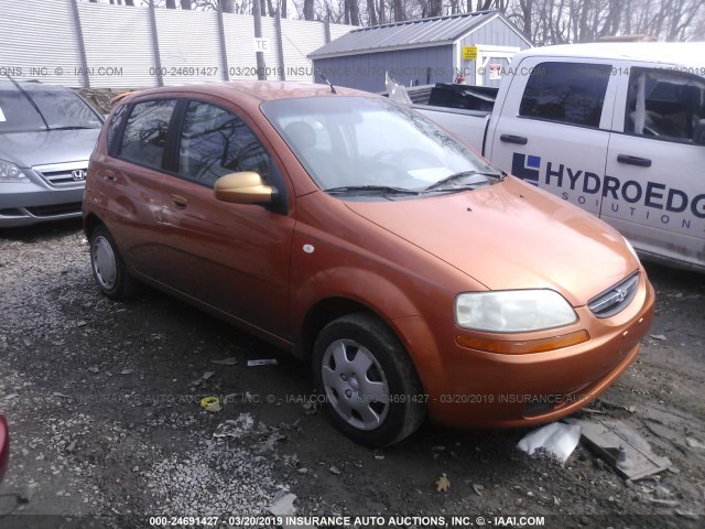 KL1TD66686B620342 - 2006 CHEVROLET AVEO LS ORANGE photo 1