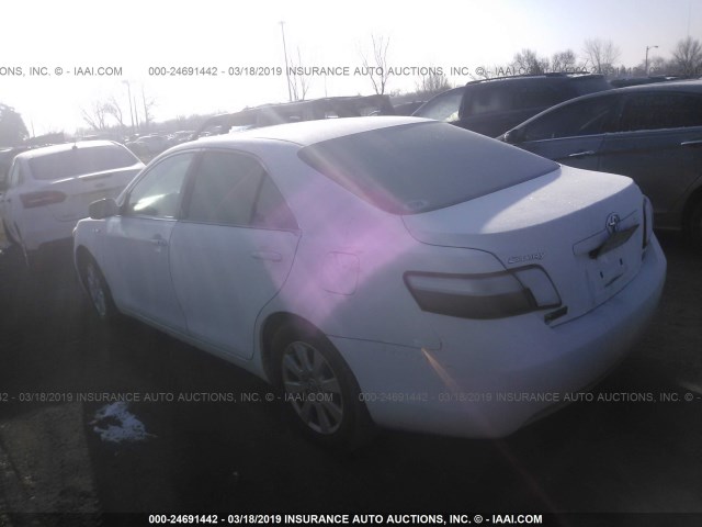 4T1BB46K69U071854 - 2009 TOYOTA CAMRY HYBRID WHITE photo 3