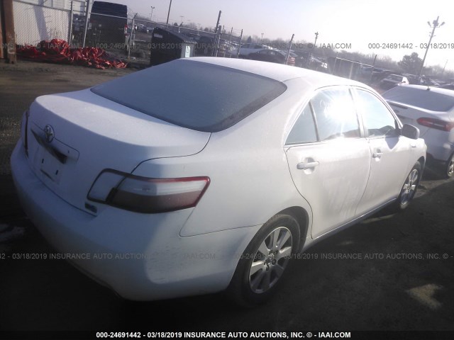 4T1BB46K69U071854 - 2009 TOYOTA CAMRY HYBRID WHITE photo 4