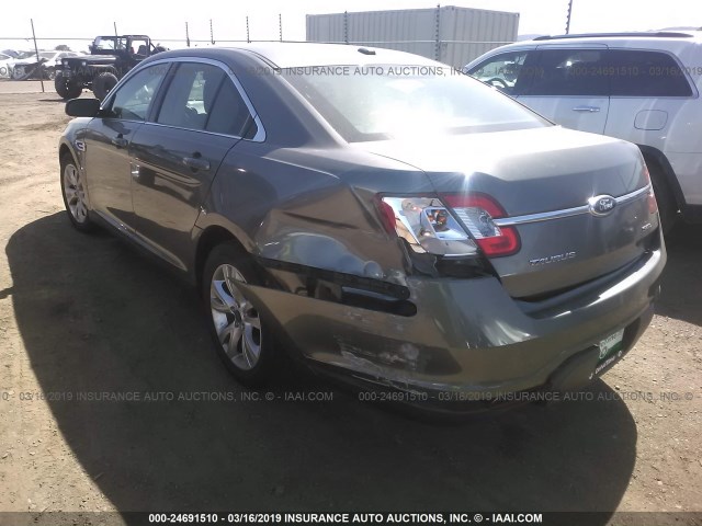 1FAHP2EW8BG131152 - 2011 FORD TAURUS SEL GRAY photo 3