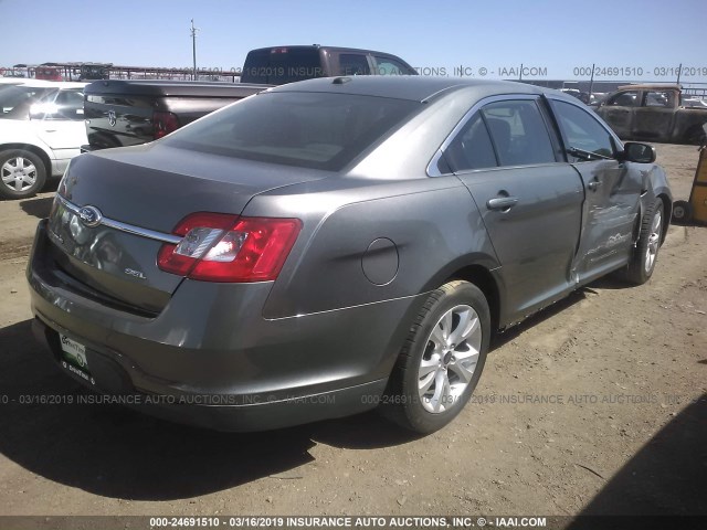 1FAHP2EW8BG131152 - 2011 FORD TAURUS SEL GRAY photo 4