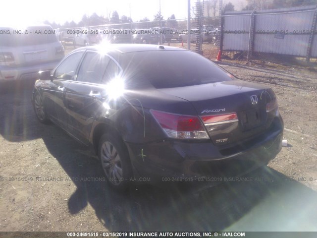 1HGCP3F85BA006558 - 2011 HONDA ACCORD EXL GRAY photo 3